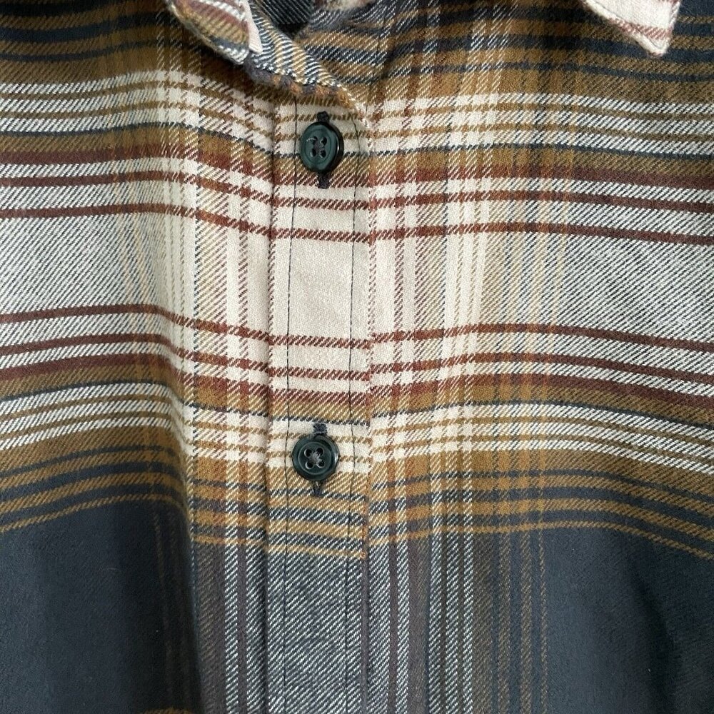 Orvis‎ Womens Plaid Flannel Top Button Up Long Sleeve Size Small 100% Cotton - Picture 3 of 8